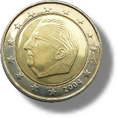1999 bis 2008 Belgien erste Kursmünze