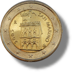 Ab 2002 San Marino erste Kursmünze