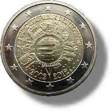 2012 Deutschland Gemeinschaftsausgabe 10 Jahre Euro Bargeld