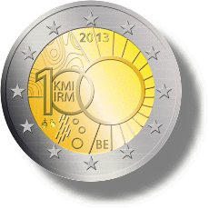 2013 Belgien Gedenkmünze - 100 Jahre Königliches Meteorologisches Institut