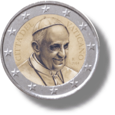2014 Vatikan Kursmünze - Papst Franziskus I.